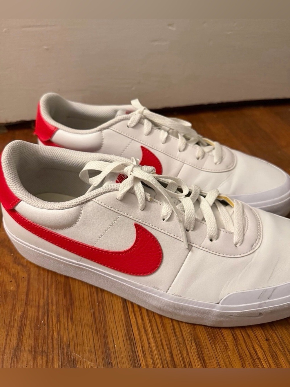 RARE Red & White Nike Court Shots